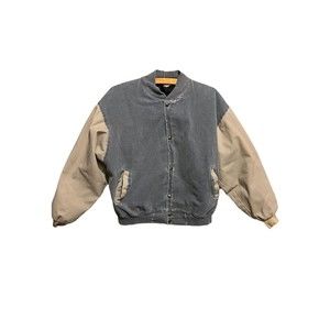 VTG West Ark Denim Bomber Jacket size XLarge